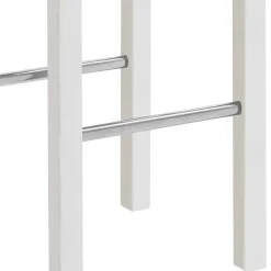 Outlet Wohnen Massivholz Barhocker in Weiß lackiert - Zanaris
