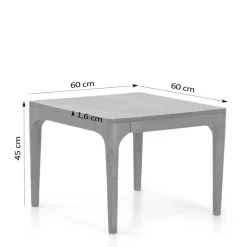 Sale Wohnen Massivholz Couchtisch in Akazie Braun - Judith