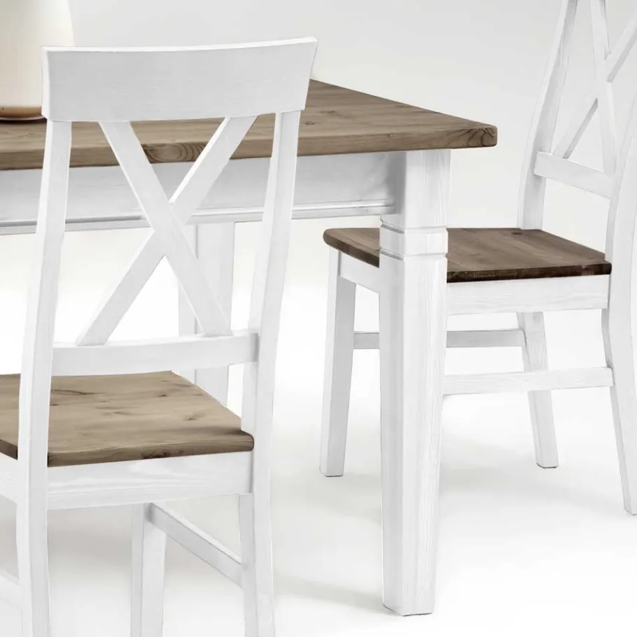 New Wohnen Massivholz Esstisch Mirandesca mit Schubladen