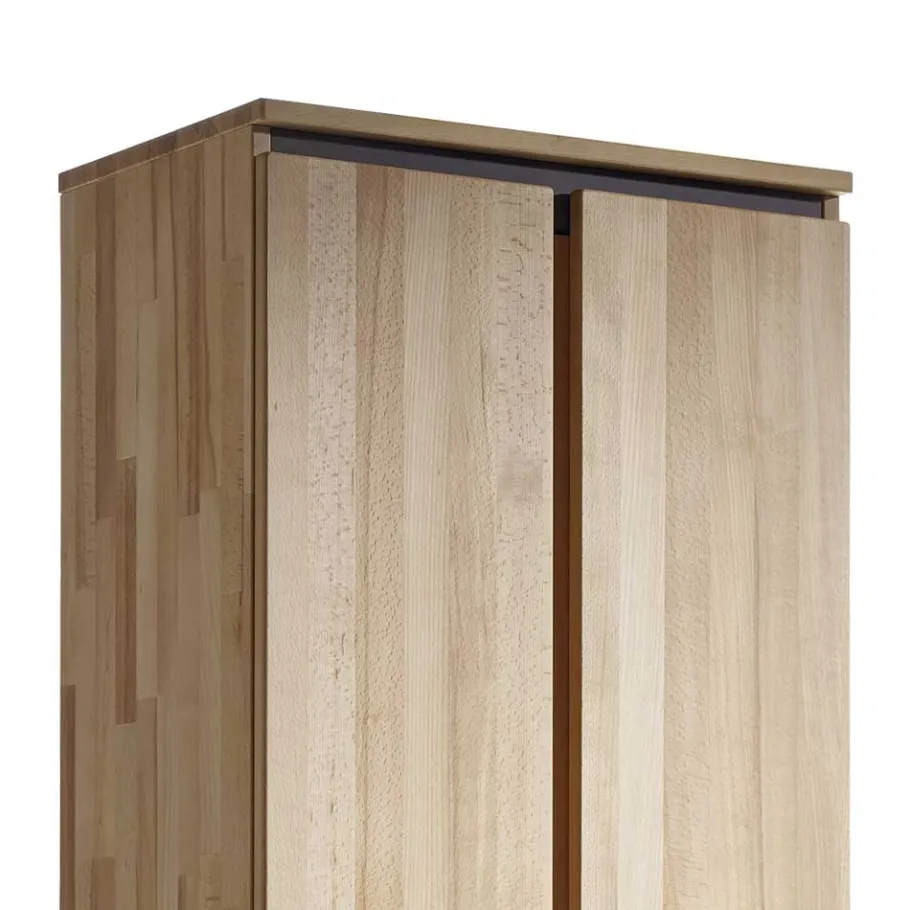 New Wohnen Massivholz Garderobenschrank Leyrina aus Kernbuche geölt