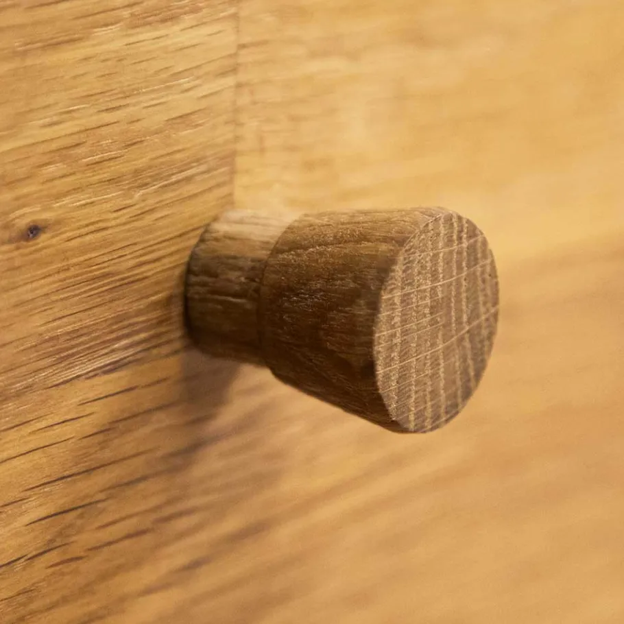 Clearance Wohnen Massivholz Lowboard Masdamos aus Wildeiche geölt