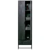 Discount Wohnen Massivholz Schrank in Schwarz - Almery
