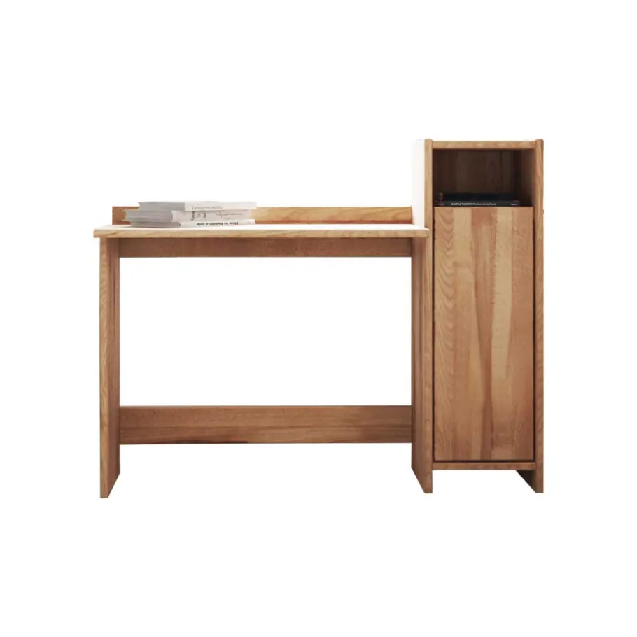 Clearance Wohnen Massivholz Schreibtisch Salomonia mit Schrank