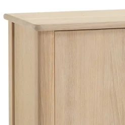 New Wohnen Massivholz Sideboard in Eiche Bianco - Vangus