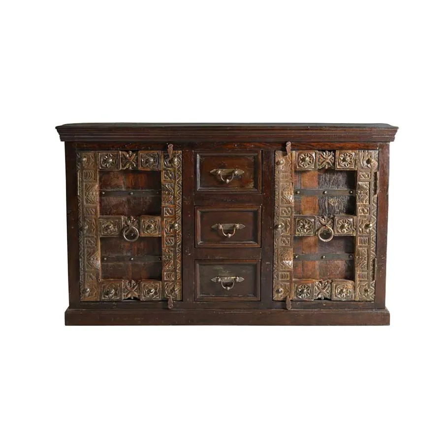 Discount Wohnen Massivholz Sideboard Solapura aus Teak