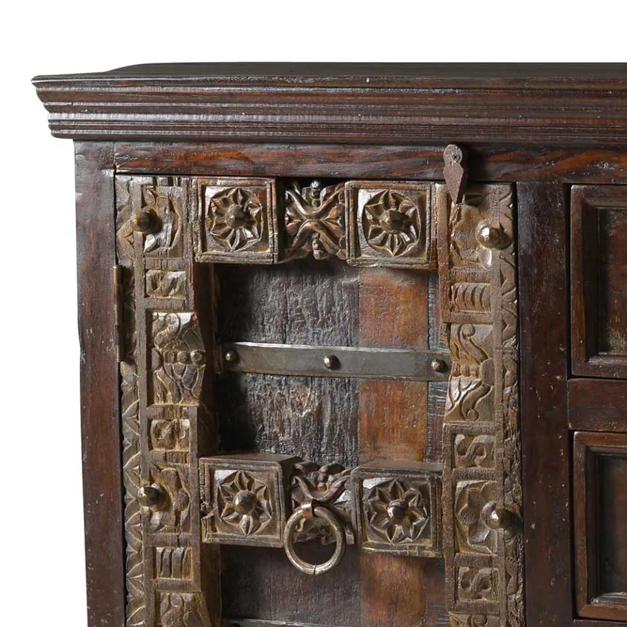 Discount Wohnen Massivholz Sideboard Solapura aus Teak
