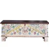 New Wohnen Massivholz Truhe im Boho Style - Akeno