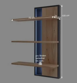 Discount Wohnen Massivholz Wohnwand Möbel Set - Assela (dreiteilig)