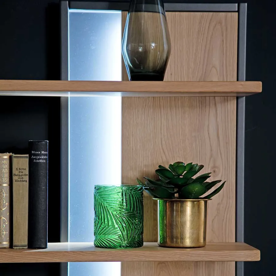 Discount Wohnen Massivholz Wohnwand Möbel Set - Assela (dreiteilig)