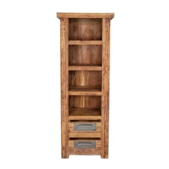 Best Wohnen Massivholzregal Ragista aus Teak Recyclingholz