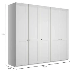 Outlet Wohnen Möbel Schlafzimmereinrichtung in Weiß - Flinn (vierteilig)