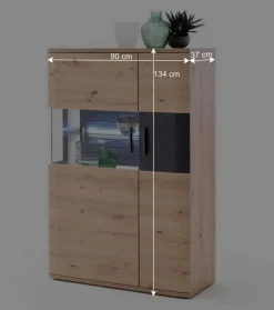 Hot Wohnen Möbel Wohnkombination Set - Vecenda (vierteilig)
