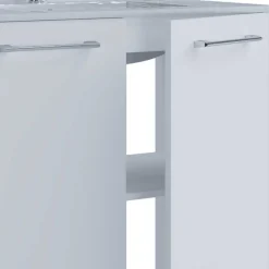 Discount Wohnen Möbelset fürs Bad in Weiß - Ipsum (vierteilig)