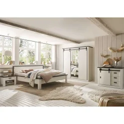 Online Wohnen Möbelset Schlafzimmer mit Bett 180x200 - Tramos (fünfteilig)