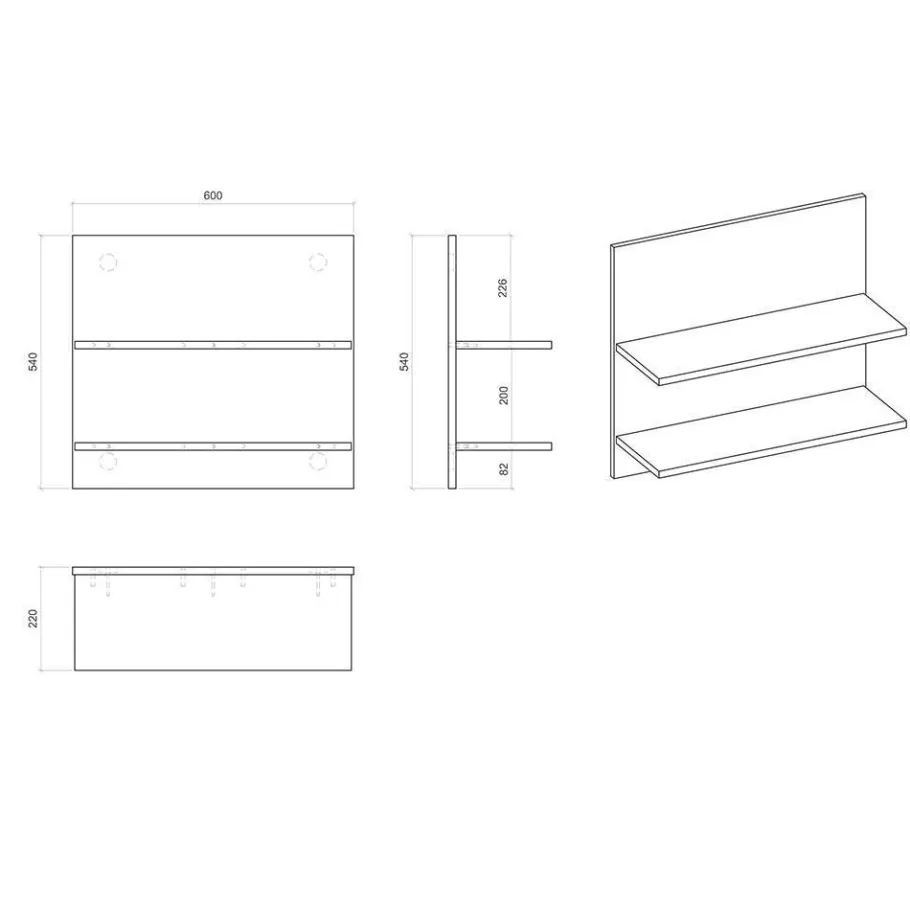 Online Wohnen Möbelset Schlafzimmer mit Bett 180x200 - Tramos (fünfteilig)