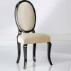 Outlet Wohnen Medaillonstuhl in Beige und Schwarz - Rasita