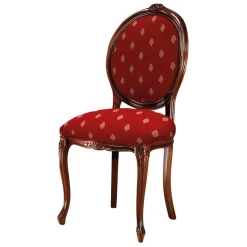 Online Wohnen Medaillonstuhl in Rot mit Ornament-Muster - Lactatas