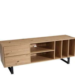 Outlet Wohnen Medien Element in Wildeiche Holzoptik - Priazena