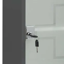 Best Wohnen Medizinschrank mit abschließbarer Glastür - Ulma