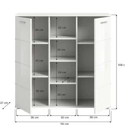 Discount Wohnen Mehrteilige Flurmöbel in modernem Design - Rugova (dreiteilig)