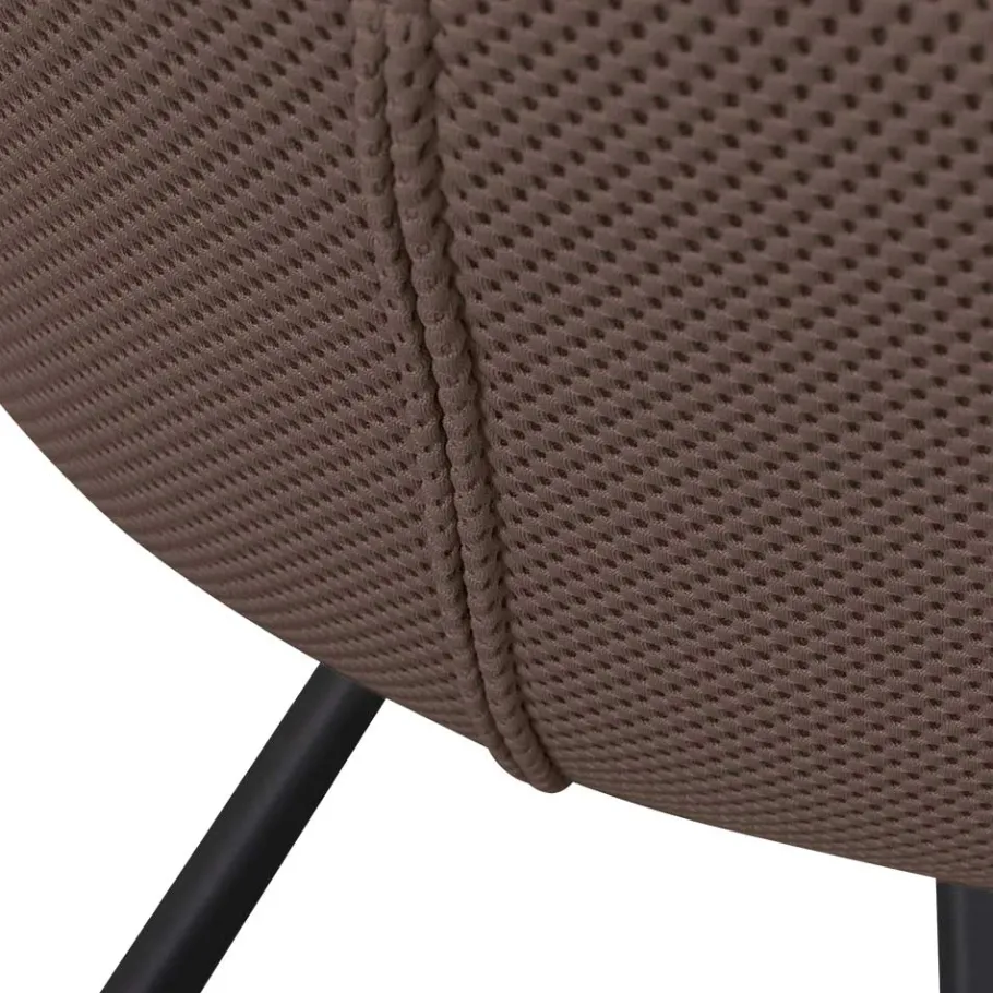 Outlet Wohnen Mesh Polsterstuhl mit Armlehnen - Charlena