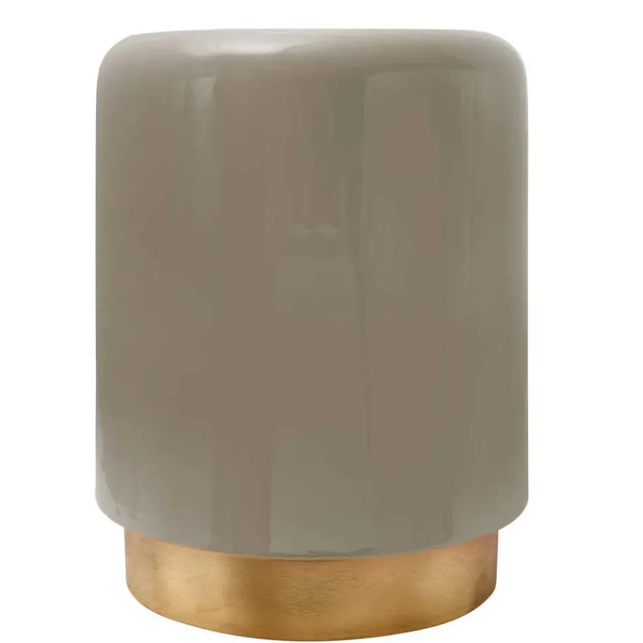 Hot Wohnen Metall Beistelltisch in Taupe - Marek