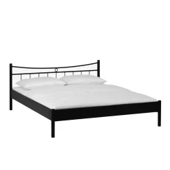 Discount Wohnen Metall Bett Halfa in Schwarz