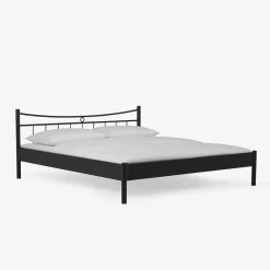 Discount Wohnen Metall Bett Halfa in Schwarz