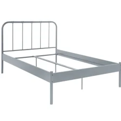 Outlet Wohnen Metall Bett in Grau - Uvienna