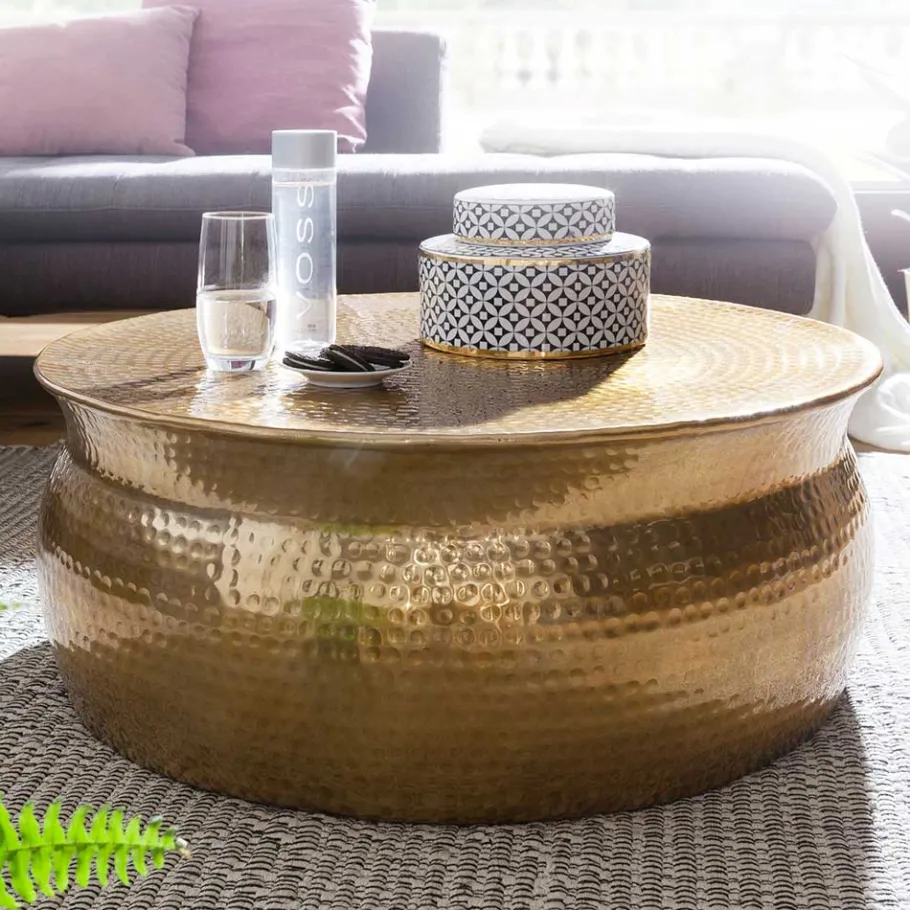 Sale Wohnen Metall Design Sofatisch in Gold - Lucios