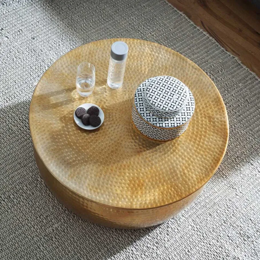 Sale Wohnen Metall Design Sofatisch in Gold - Lucios