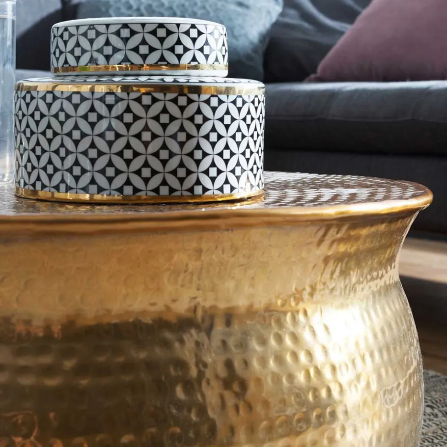 Sale Wohnen Metall Design Sofatisch in Gold - Lucios