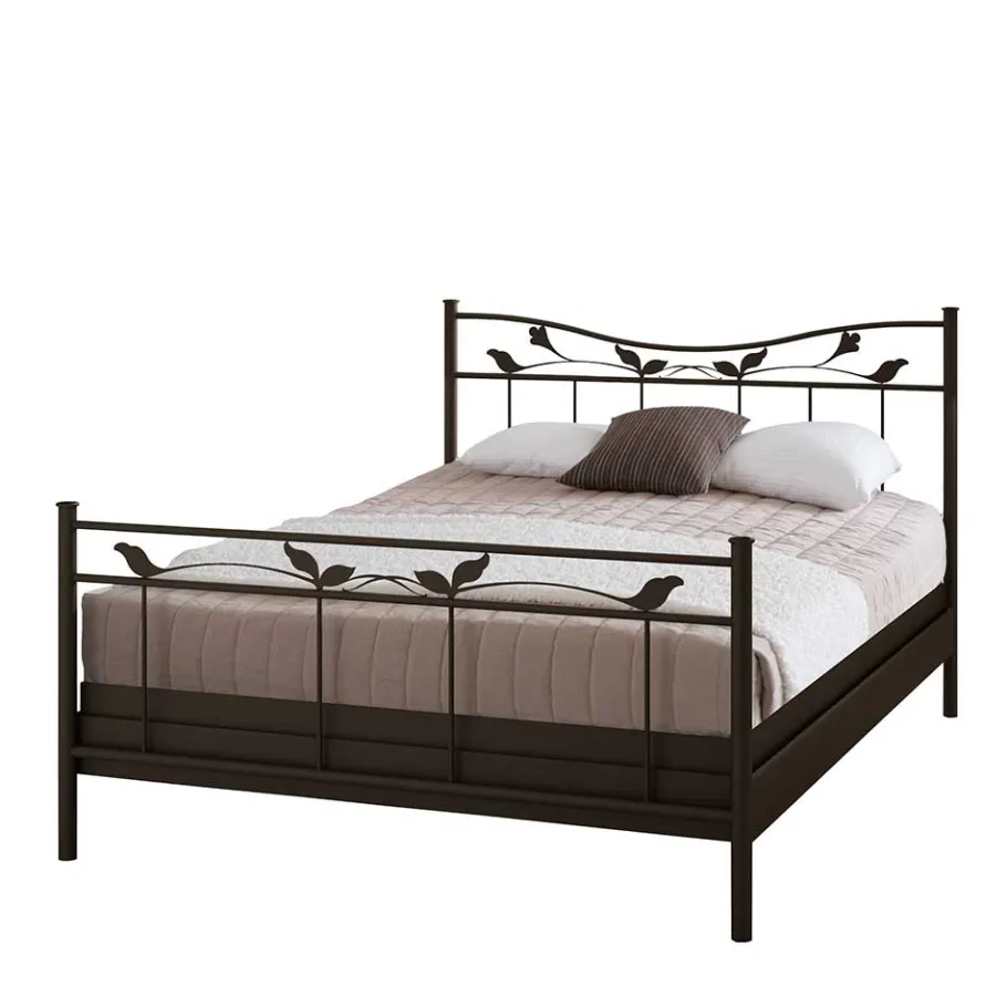 Sale Wohnen Metallbett Briotova in Braun