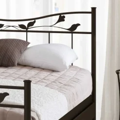 Sale Wohnen Metallbett Briotova in Braun