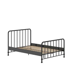 Clearance Wohnen Metallbett mit Gitter-Kopf- und Fußteil - Auricos