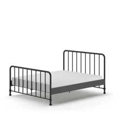 Clearance Wohnen Metallbett mit Gitter-Kopf- und Fußteil - Auricos