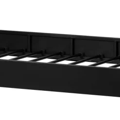 New Wohnen Metallbett mit Kopf- und Fußteil in Schwarz - Shinano