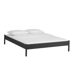 Discount Wohnen Metallbett ohne Kopfteil Italianas in Schwarz