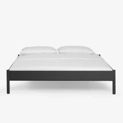 Discount Wohnen Metallbett ohne Kopfteil Italianas in Schwarz