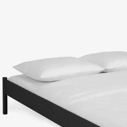 Discount Wohnen Metallbett ohne Kopfteil Italianas in Schwarz