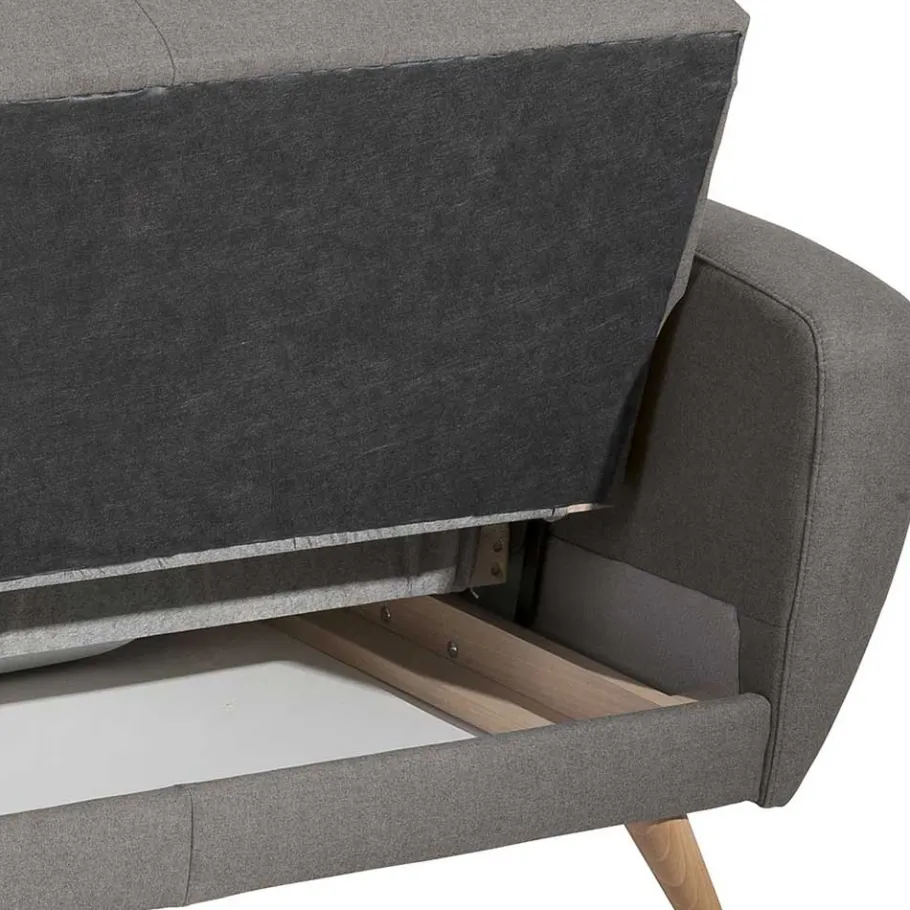 Hot Wohnen Microfaser Bettcouch mit drei Sitzplätzen - Durencas