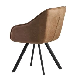 New Wohnen Microfaser Polsterstuhl in Beige - Pacifigo