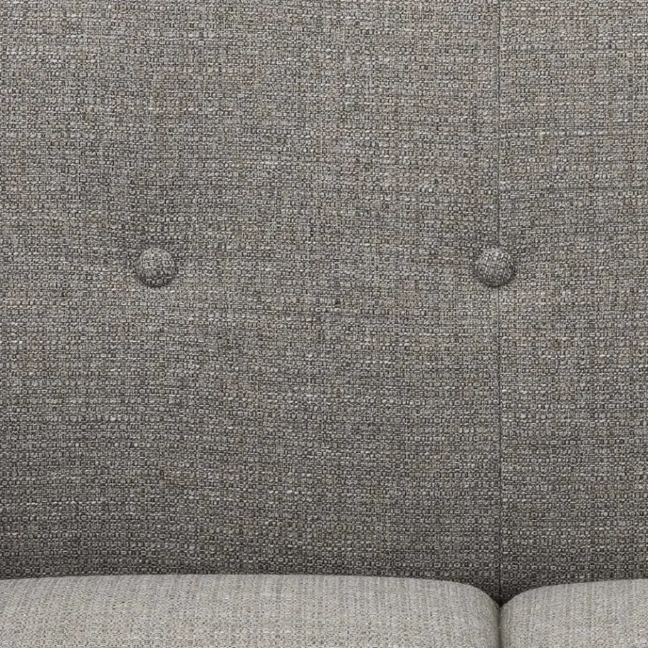 Clearance Wohnen Microfaser Schlafcouch in Grau und Buche - Durencas