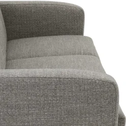 Clearance Wohnen Microfaser Schlafcouch in Grau und Buche - Durencas