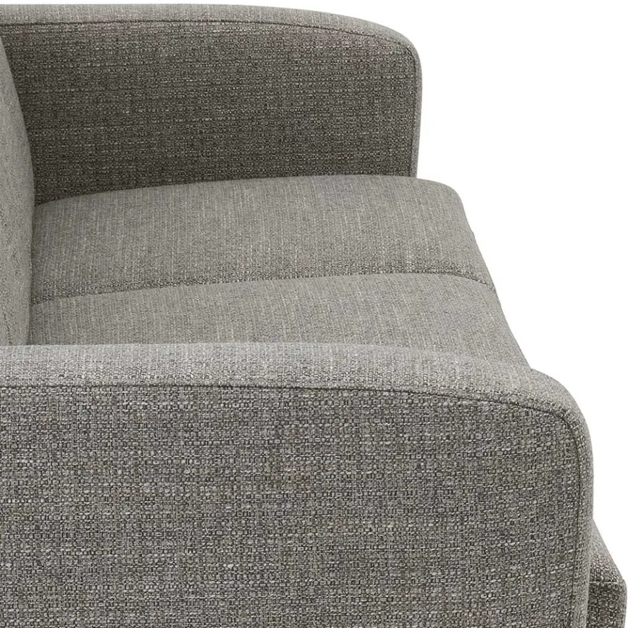 Clearance Wohnen Microfaser Schlafcouch in Grau und Buche - Durencas