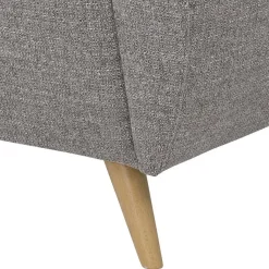 Clearance Wohnen Microfaser Schlafcouch in Grau und Buche - Durencas