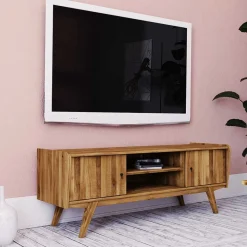 Hot Wohnen Mid Century TV Lowboard aus Wildeiche massiv - Hardus