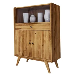 Hot Wohnen Mid Century Wildeiche Schrank geölt - Hardus I