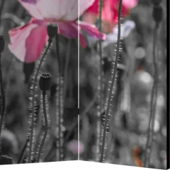 Clearance Wohnen Mobiler Foto Raumtrenner mit Mohn Blumen Motiv - Conwy