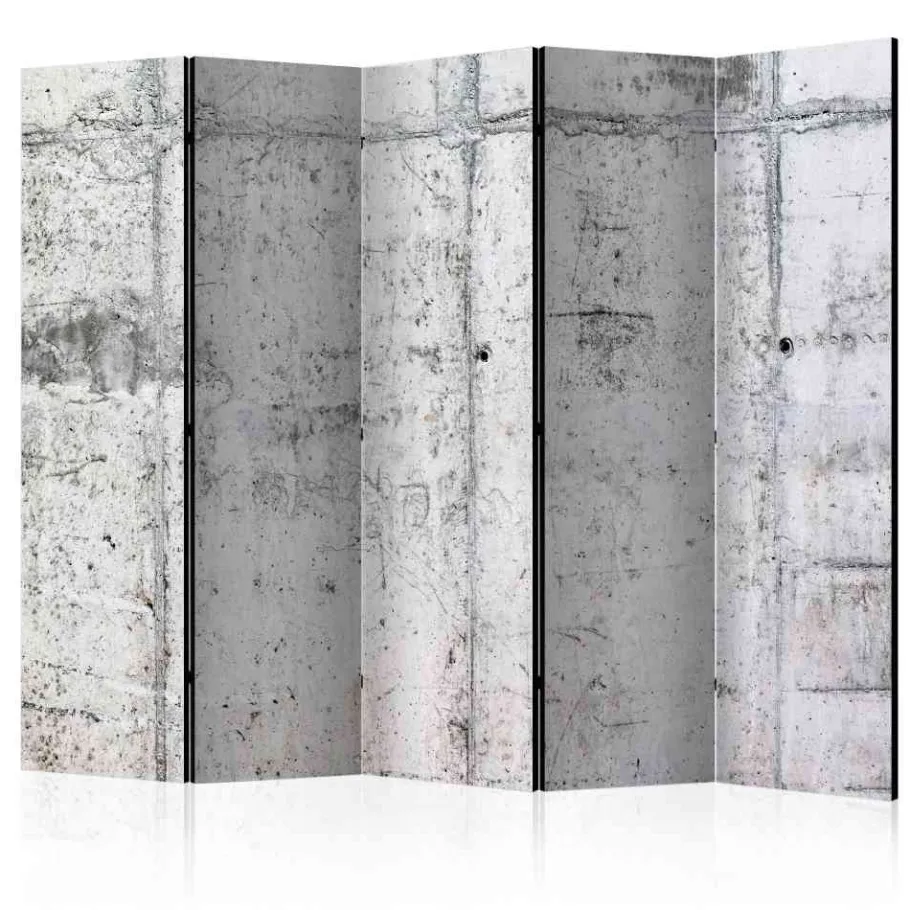 Outlet Wohnen Mobiler Raumtrenner im Betonwand Design - Duno